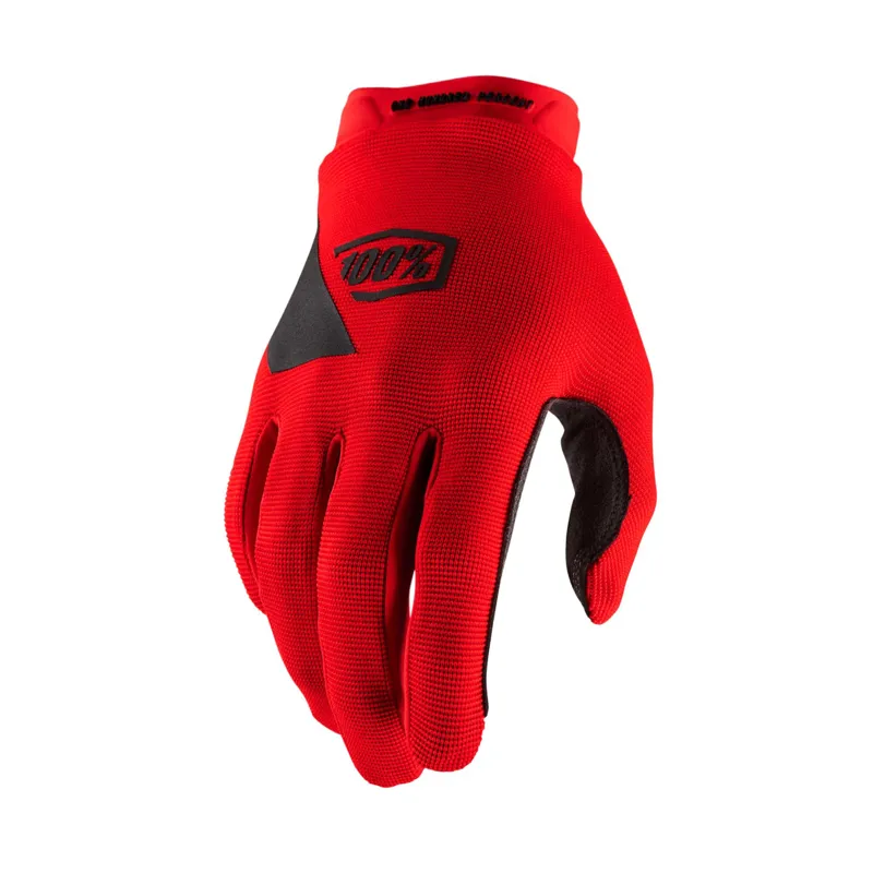 100 Percent Ridecamp Long Finger Gloves - Red