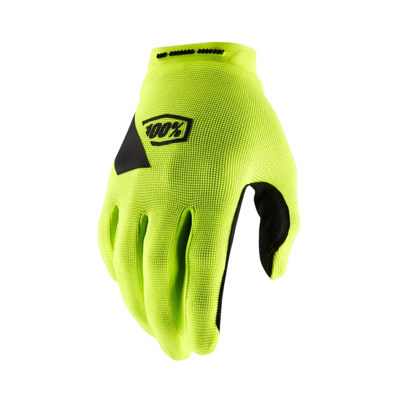 100 Percent Ridecamp Long Finger Gloves - Fluo Yellow