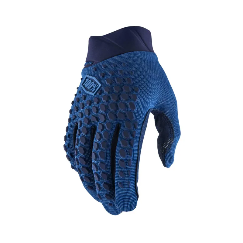 100 Percent Geomatic Long Finger Gloves - Slate/Blue