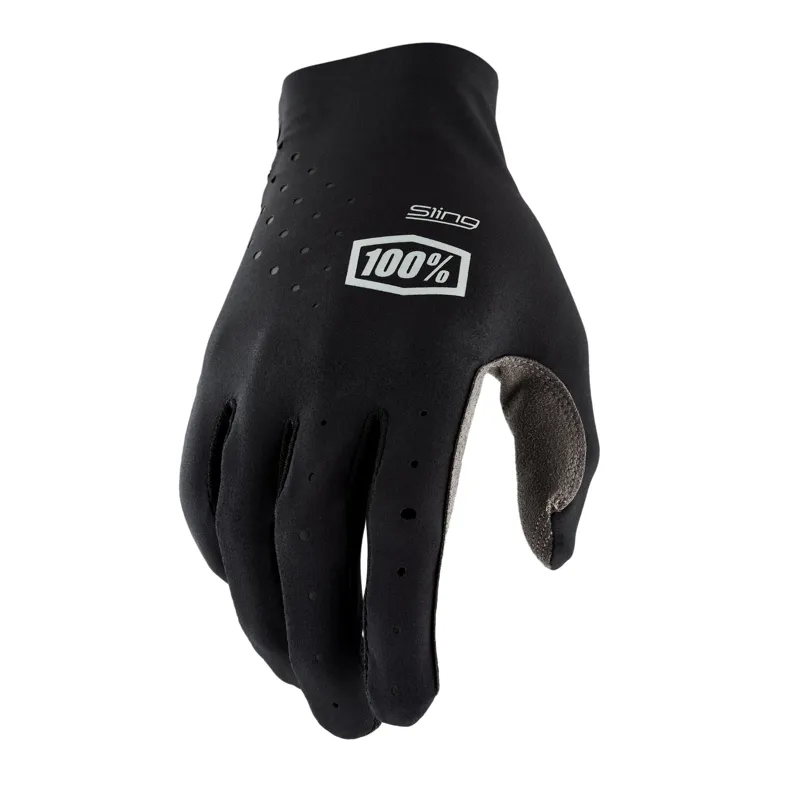 100 Percent Sling MX Long Finger Gloves - Black