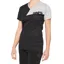 100 Percent Airmatic Womens Short Sleeve Jersey - Black/Grey