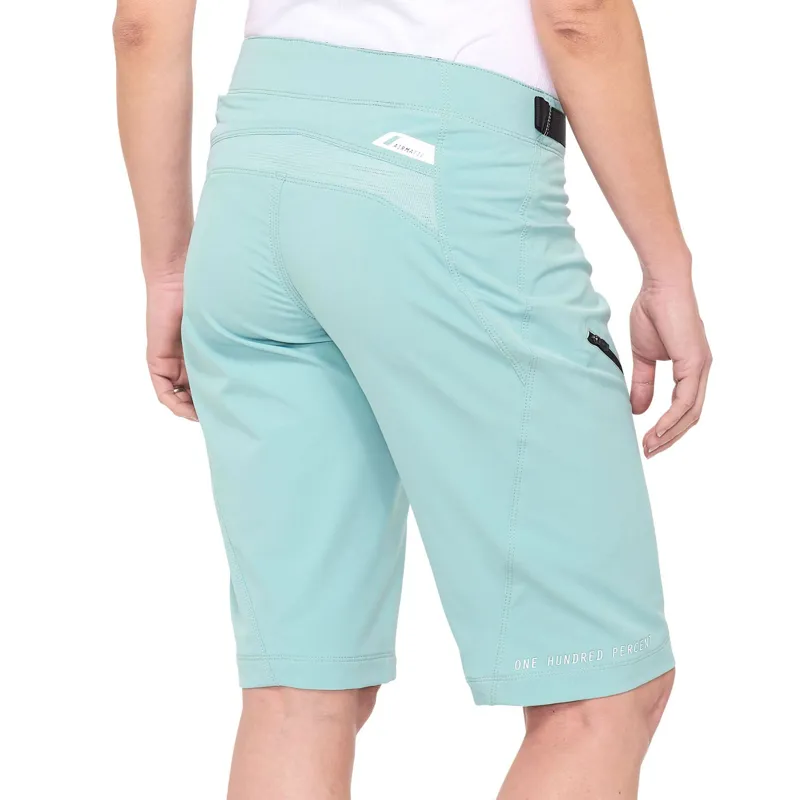 100 Percent Airmatic Womens Baggy Shorts - Seafoam-1