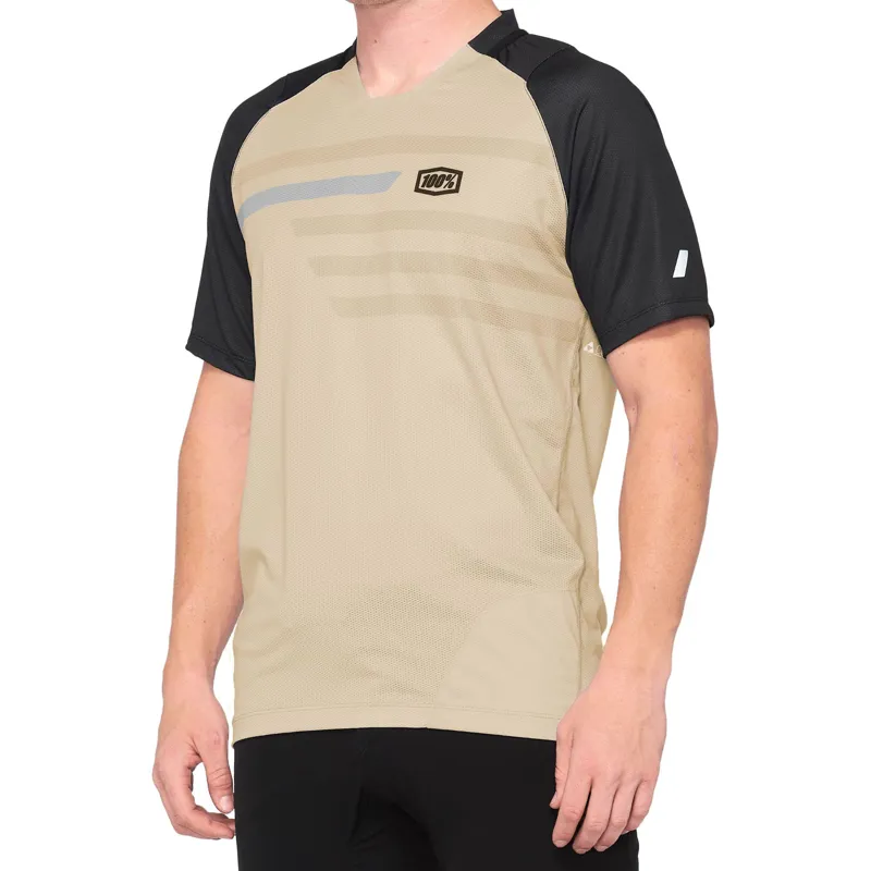 100 Percent Celium Short Sleeve Jersey - Warm Grey/Grey