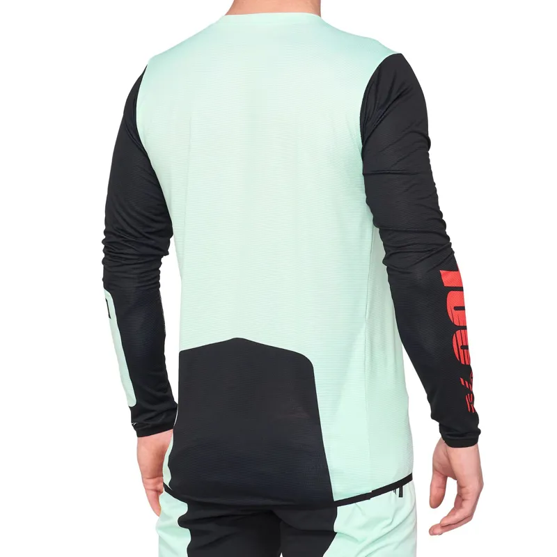 100 Percent R-Core X Long Sleeve Jersey - Foam/Black-1