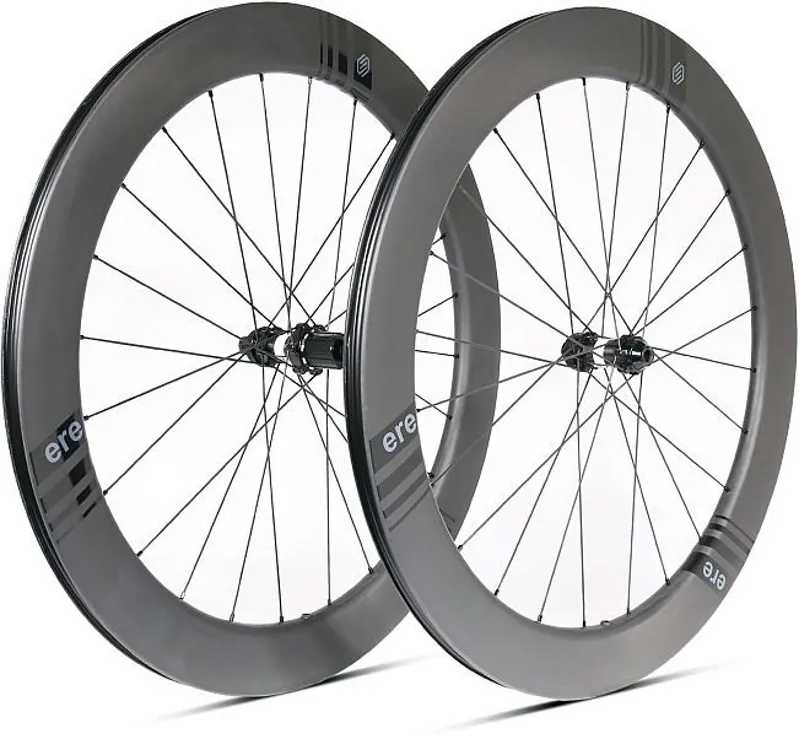 ERE Genus Ae 65 Carbon Disc Road Wheelset - Shimano - Black/Black
