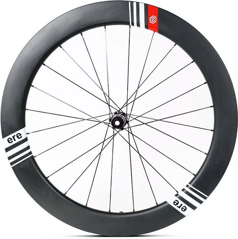 ERE Genus Ae 65 Carbon Disc Road Wheelset - Shimano - Black/White-3