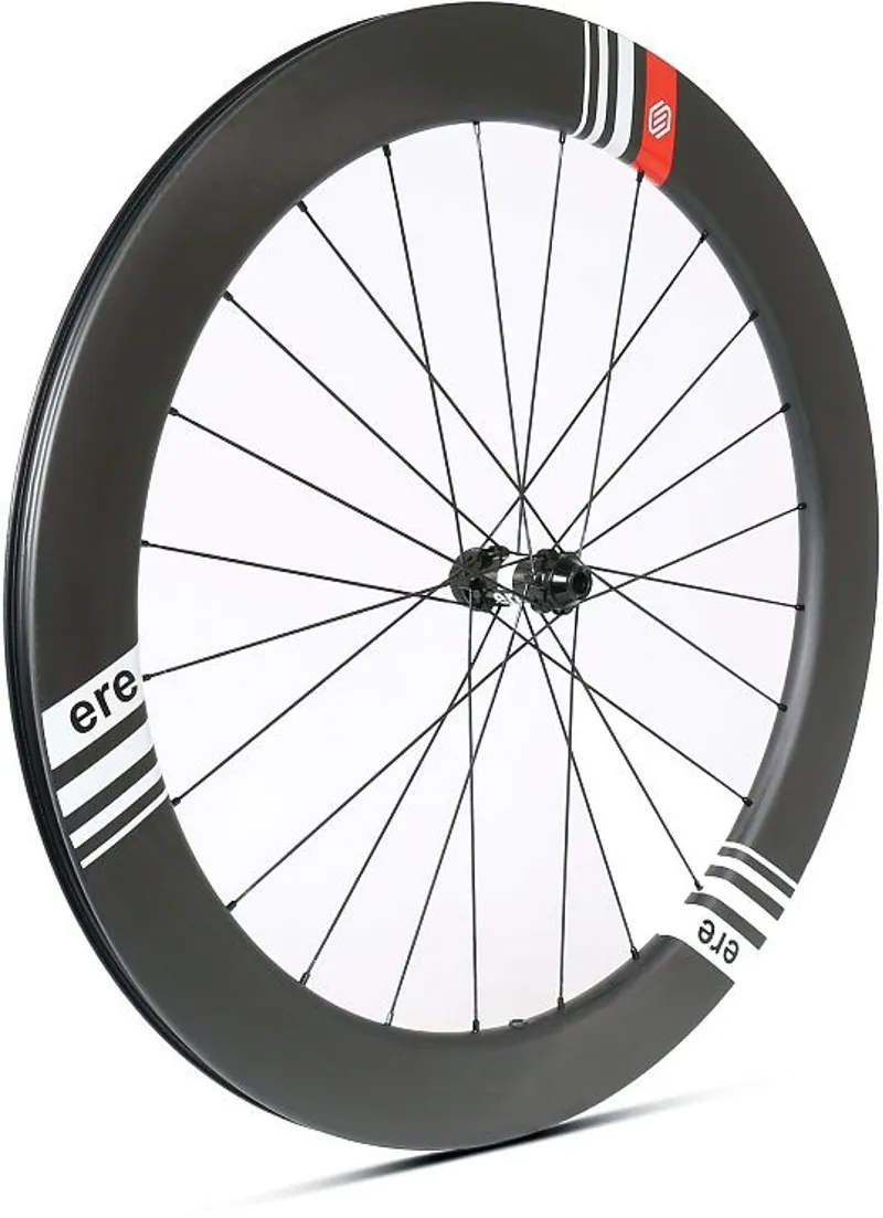 ERE Genus Ae 65 Carbon Disc Road Wheelset - Shimano - Black/White-1