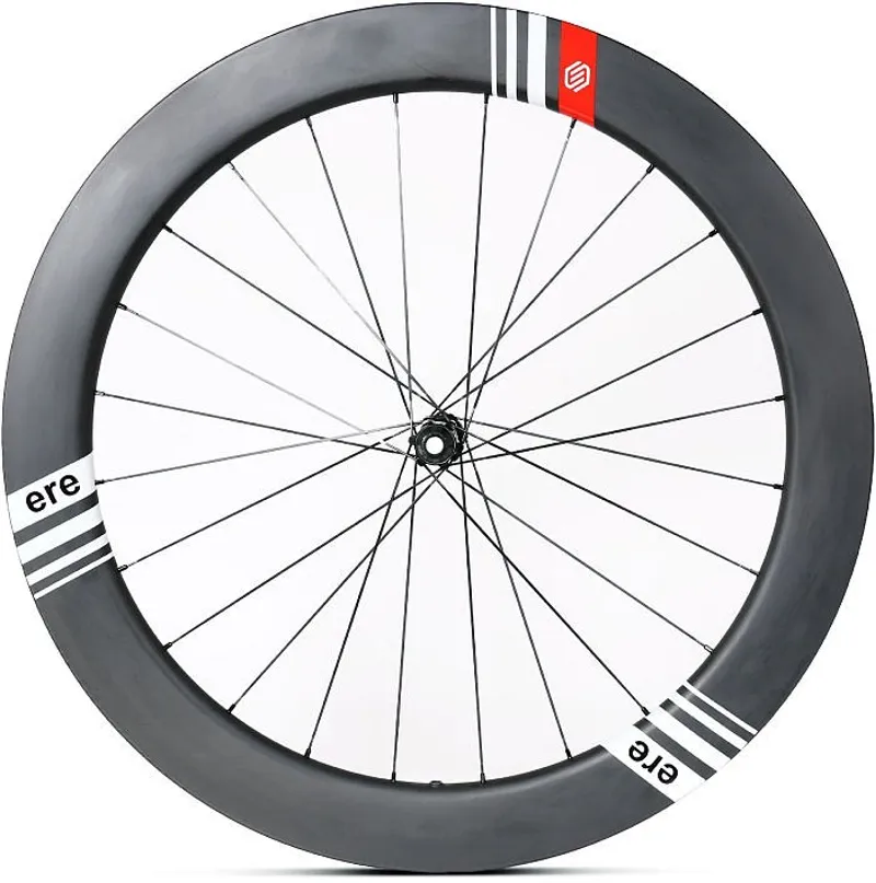 ERE Genus Ae 65 Carbon Disc Road Wheelset - Shimano - Black/White-4