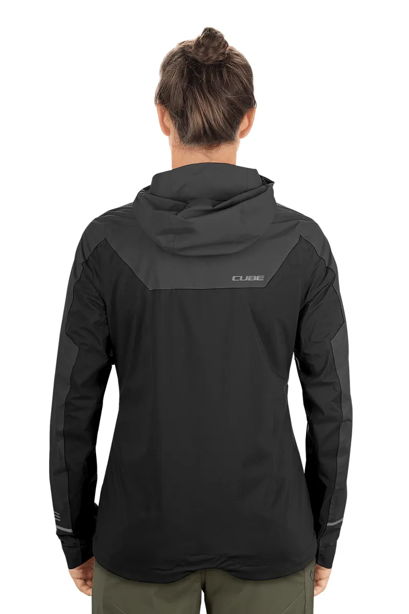 Cube AM Storm Womens Waterproof Jacket - Black/Grey-2