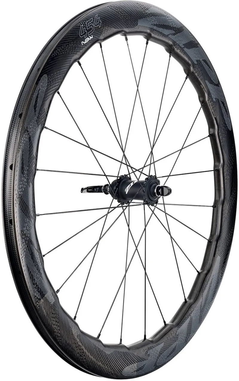 Zipp 454 NSW Carbon Clincher Center Lock Disc Road Front Wheel