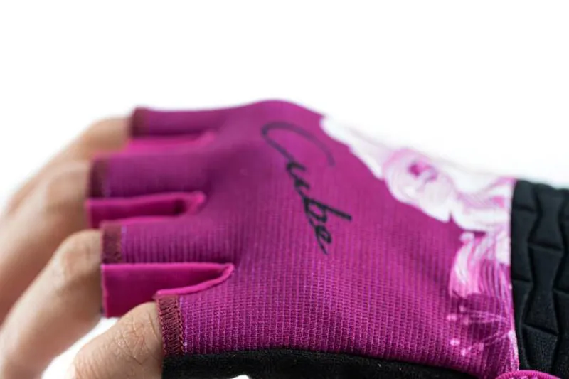 Cube Performance Junior Short Finger Gloves - Pink-3