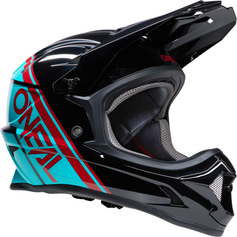 O'Neal Sonus Full Face MTB Helmet - Split Black/Teal-4