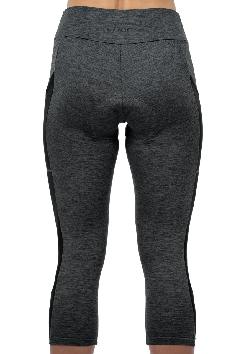 Cube ATX Womens Cropped Tights - Grey Melange -2