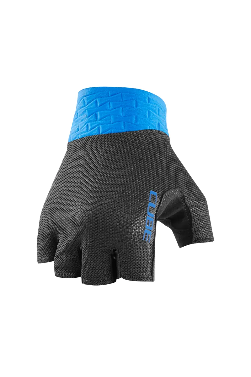 Cube Performance Short Finger Gloves - Black/Blue
