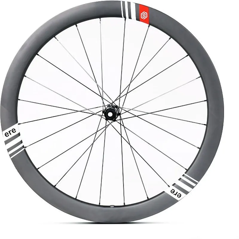 ERE Omnia CL 45 Carbon Disc Road Wheelset - Shimano - Black/White-2