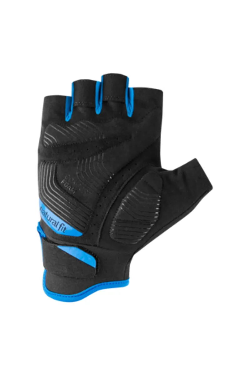 Cube X Natural Fit Short Finger Gloves - Blue/Black-1