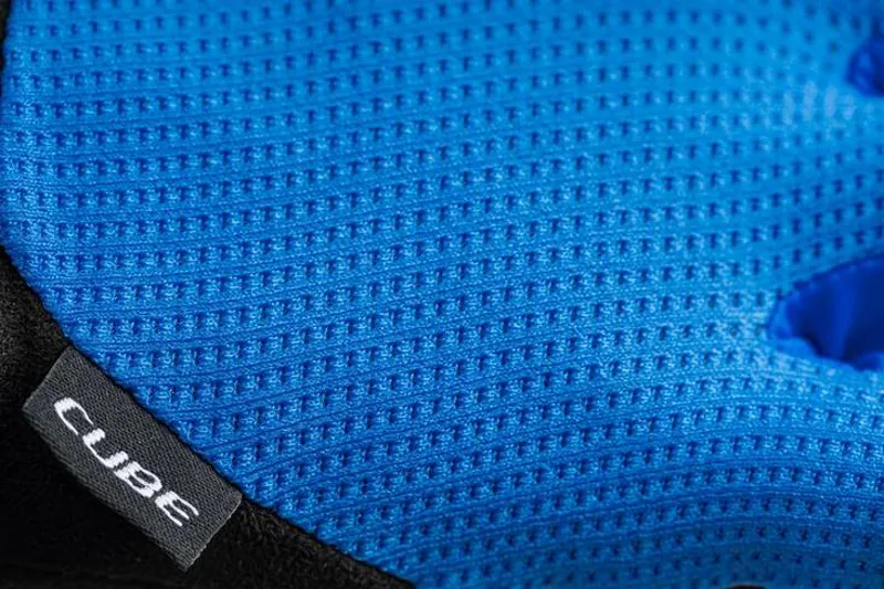 Cube X Natural Fit Short Finger Gloves - Blue/Black-2