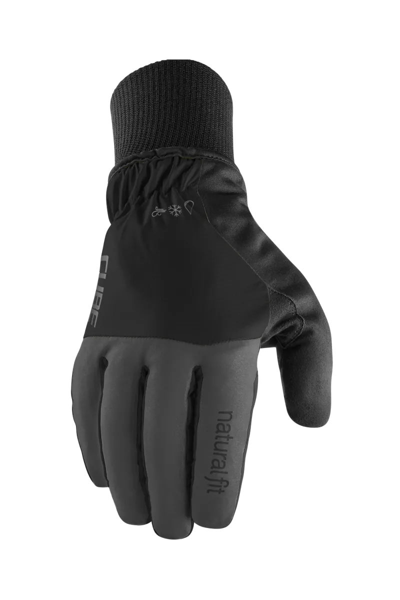Cube Winter X Natural Fit Long Finger Gloves - Black