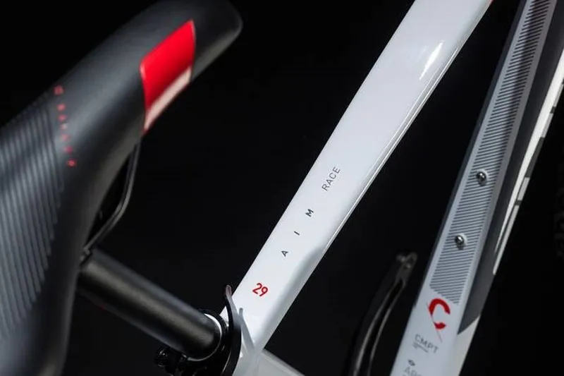 Cube Aim Race 29er 2018 Hardtail Mountain Bike - White/Red-2