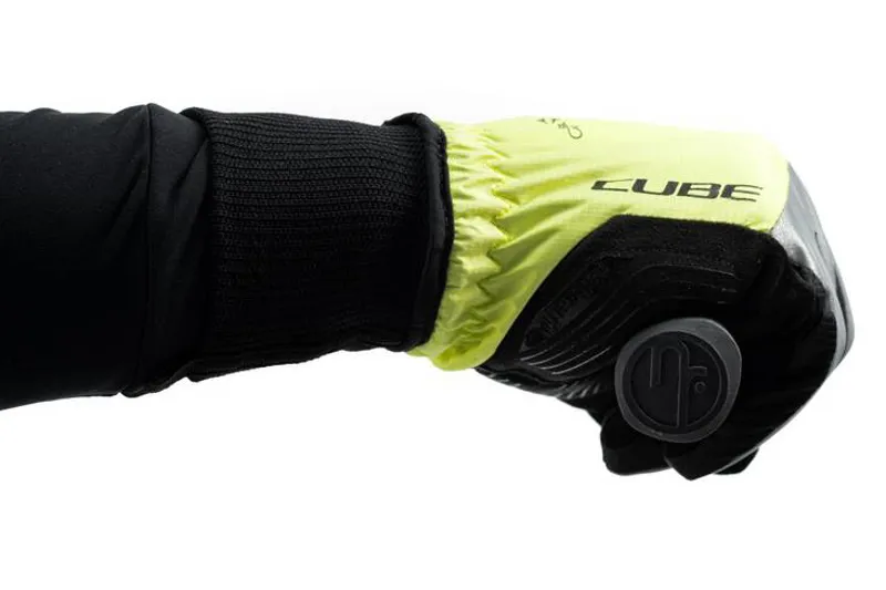 Cube Winter X Natural Fit Long Finger Gloves - Grey/Yellow -4