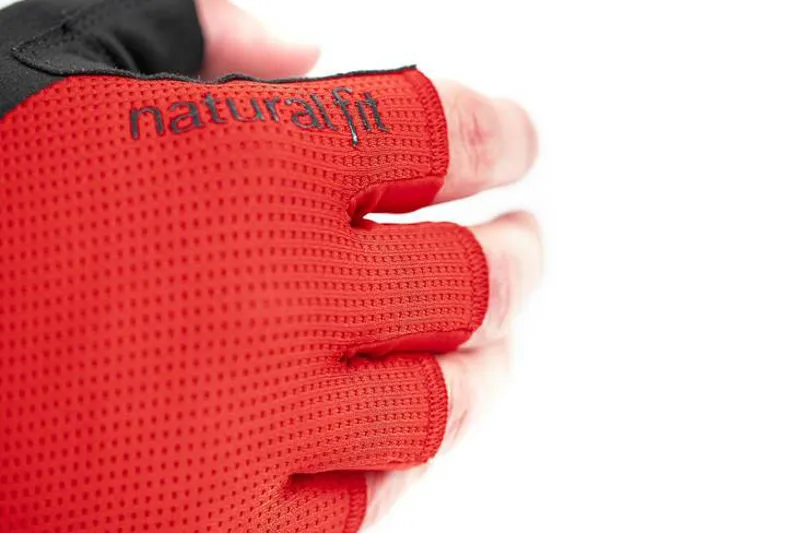 Cube X Natural Fit Short Finger Gloves - Red -3