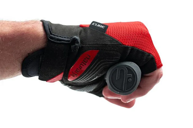 Cube X Natural Fit Short Finger Gloves - Red -4