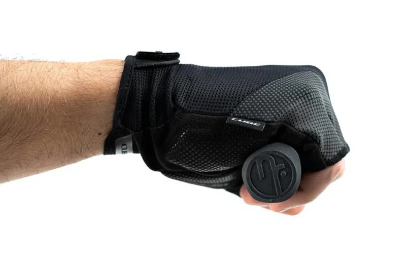 Cube Comfort Short Finger Gloves - Black/Grey -4