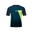 Cube Edge Round Neck Short Sleeve Jersey - Blue/Lime 