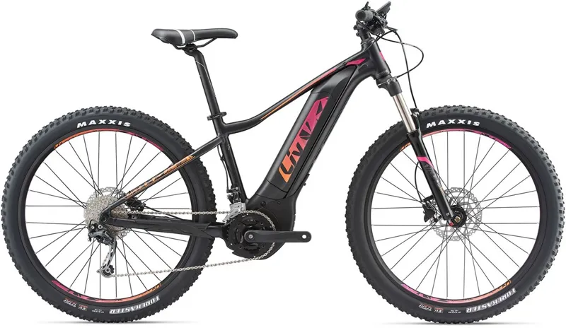 Liv Vall-E+2 Womens 2018 Electric Mountain Bike - Black/Pink/Orange