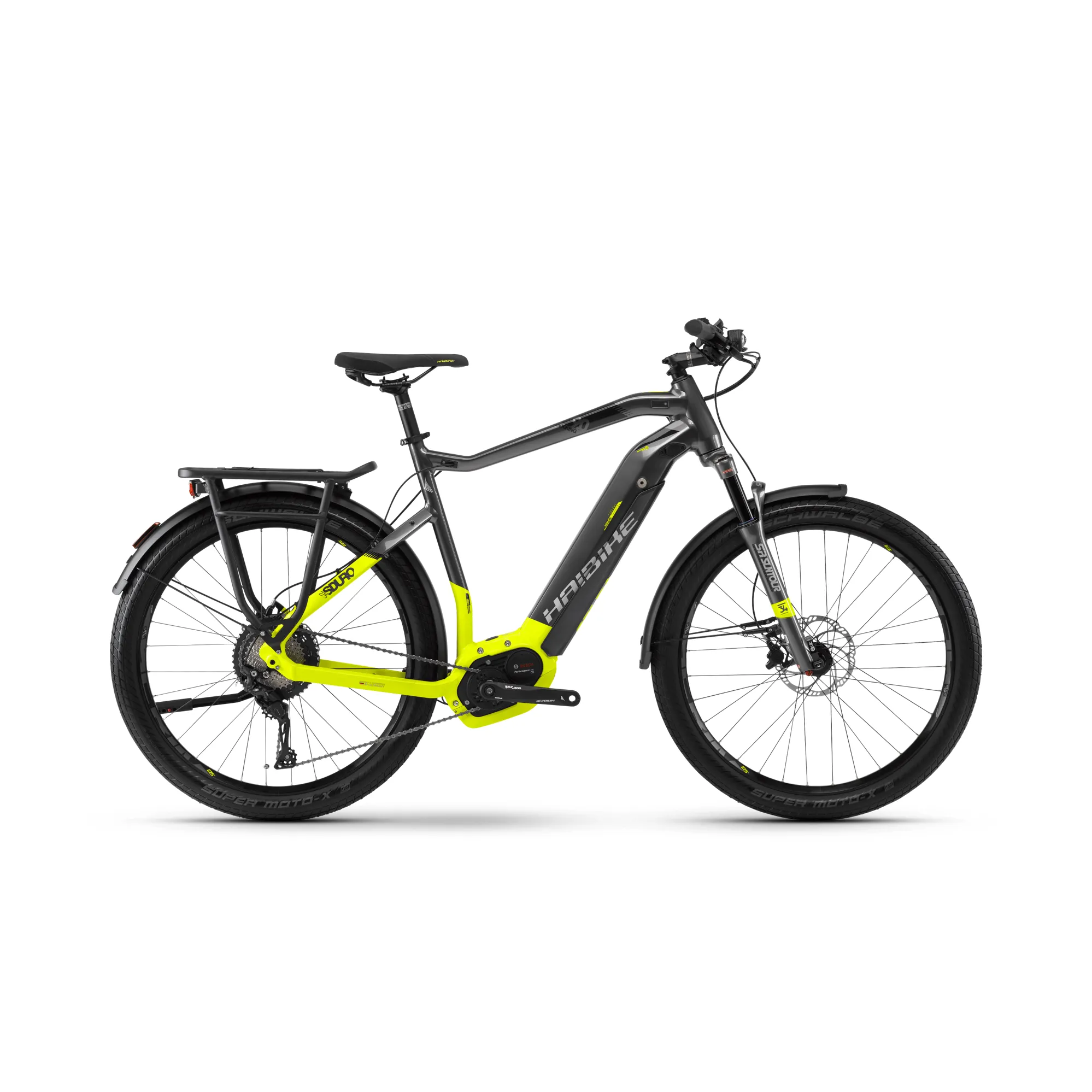 Haibike sDuro Trekking 9.0 2018 Electric Urban Bike Titanium Lime