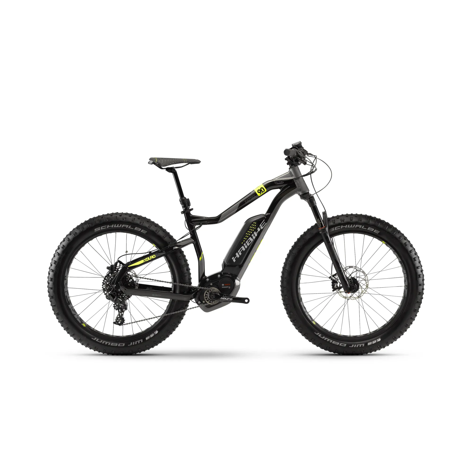 Haibike xDuro Fatsix 9.0 26 inch 2018 Electric MTB Black