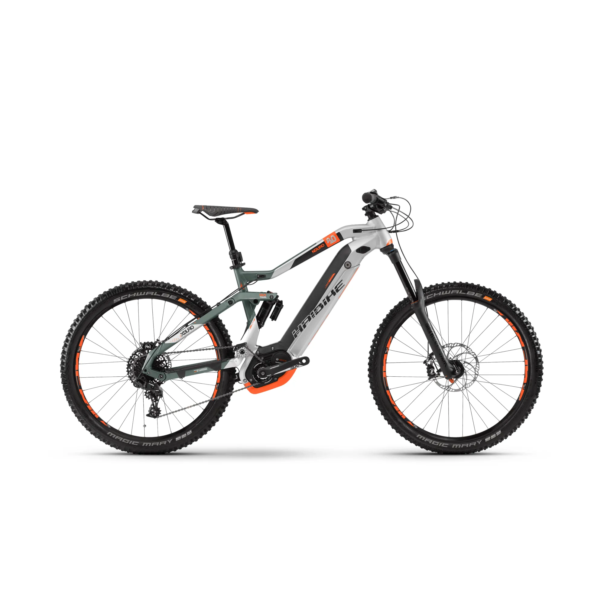 Haibike xDuro NDuro 8.0 27.5 inch 2018 Electric MTB Olive