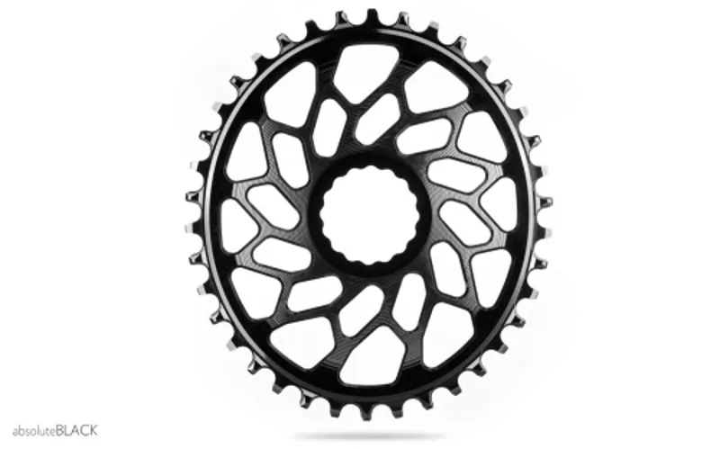 absoluteBLACK Oval Easton Gravel Direct Mount Chainring - Black - 48T