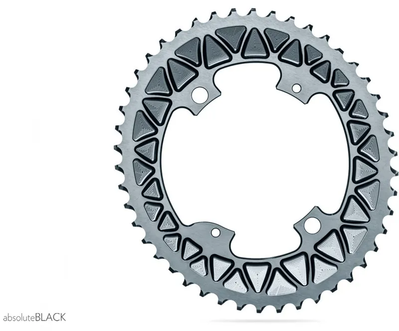absoluteBLACK OVAL Road/Gravel 110/4 2X Subcompact Chainring - 46T