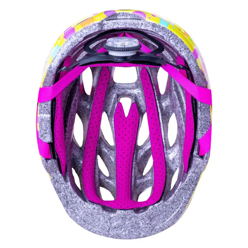 Kali Chakra Child Lighted Kids Helmet - Confetti Gloss Yellow-3