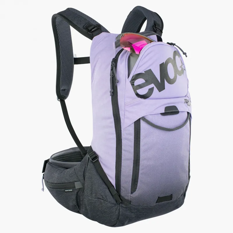 Evoc Trail Pro Protector 16 Litres Backpack - Purple/Black-2