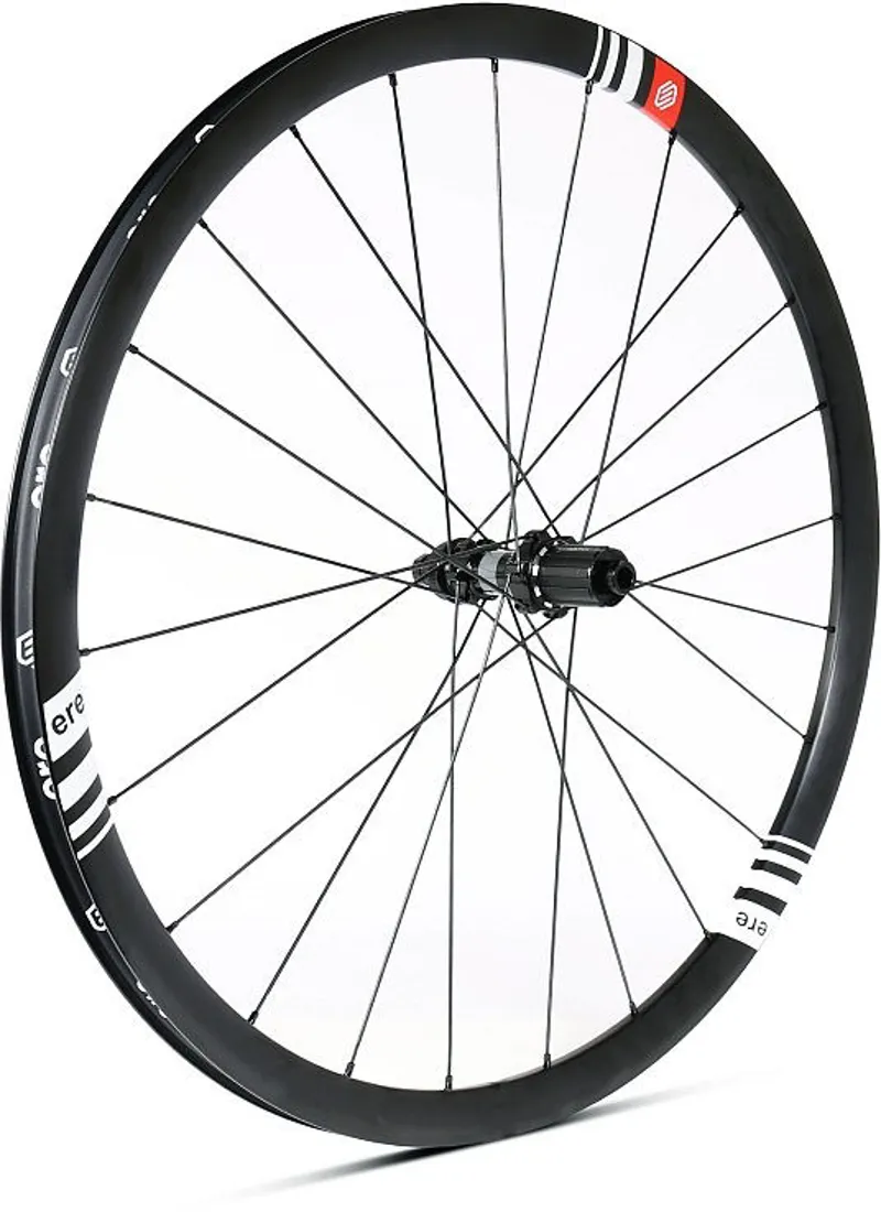 ERE Explorator GC 30 Alu Disc Road Wheelset - Shimano - Black/White-2