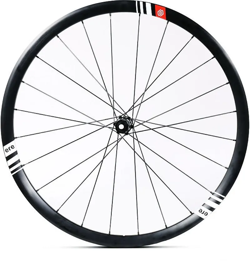 ERE Explorator GC 30 Alu Disc Road Wheelset - Shimano - Black/White-4