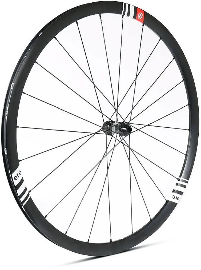 ERE Explorator GC 30 Alu Disc Road Wheelset - Shimano - Black/White-3