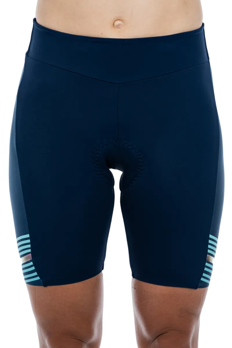 Cube Teamline Women's Lycra Shorts - Blue/Mint-1