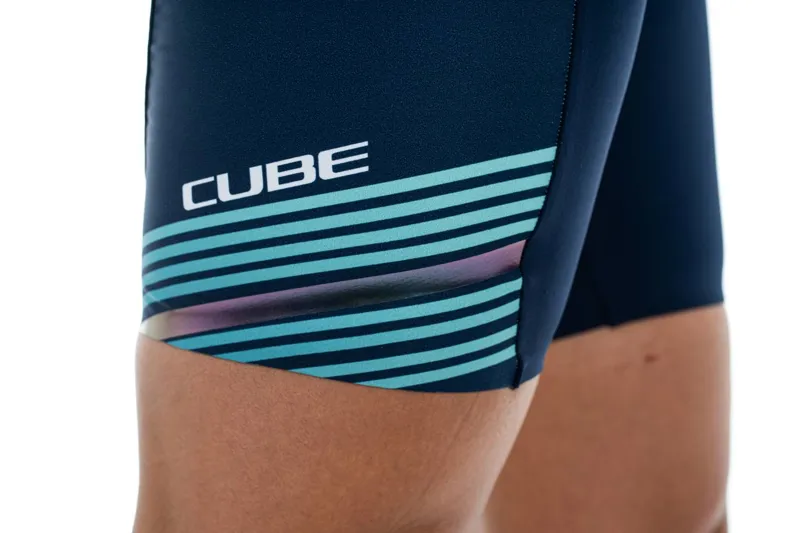 Cube Teamline Women's Lycra Shorts - Blue/Mint-3