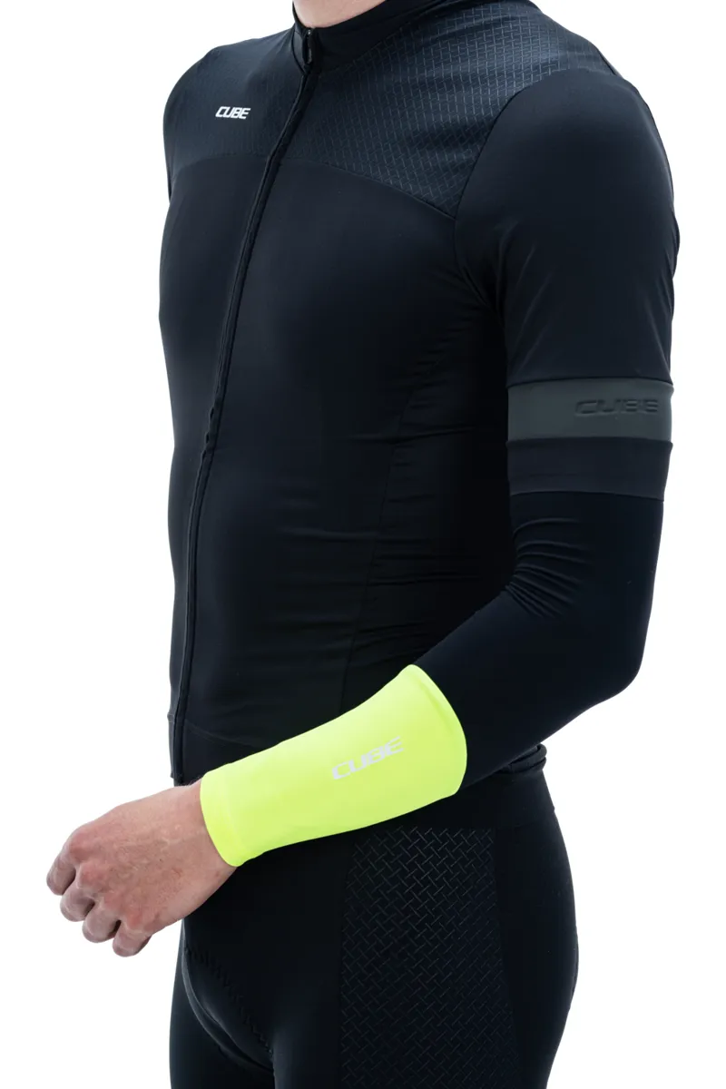 Cube Safety Arm Warmers - Neon Yellow-1