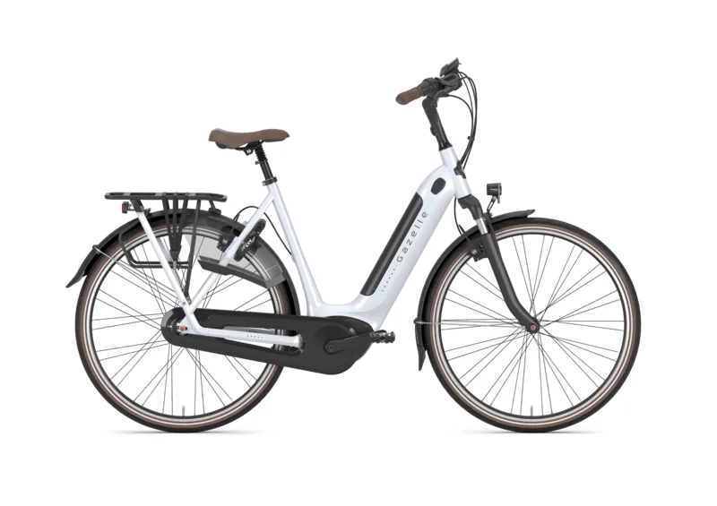 Gazelle Grenoble C7+ HMB Unisex 2023 Electric Hybrid Bike 400wh - White