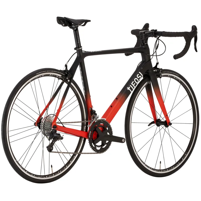 Tifosi Scalare Caliper Centaur Carbon Road Bike - Black/Red -2