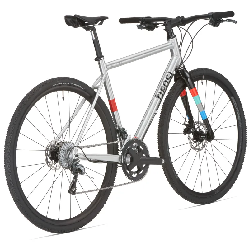 Tifosi Rostra Disc Tiagra Flat Bar Road Bike - Raw -2