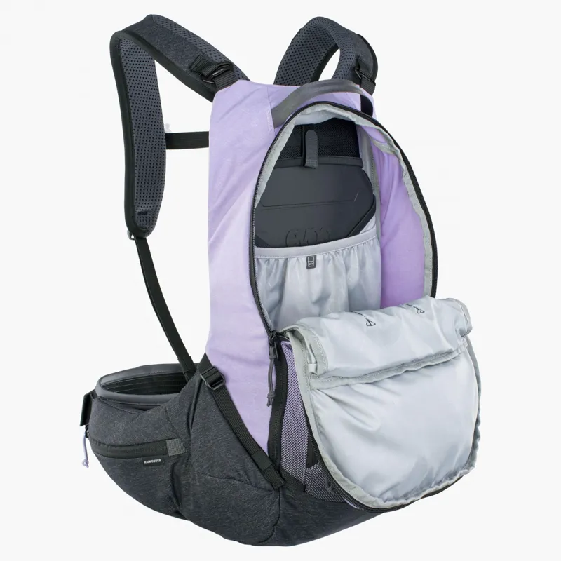 Evoc Trail Pro Protector 16 Litres Backpack - Purple/Black-3