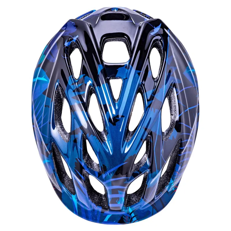 Kali Chakra Child Lighted Kids Helmet - Jungle Gloss Blue-1