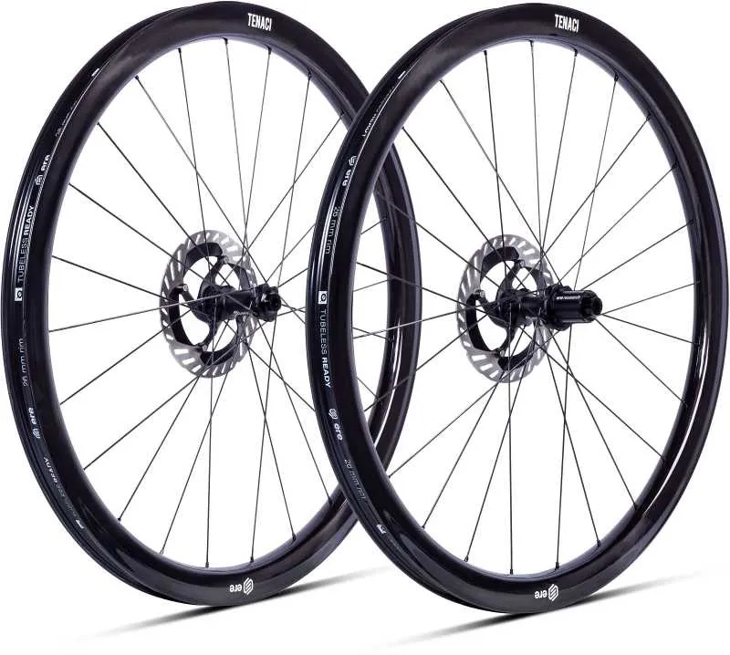 ERE Tenaci GA40 Carbon Road Wheelset - Shimano - Gloss Black