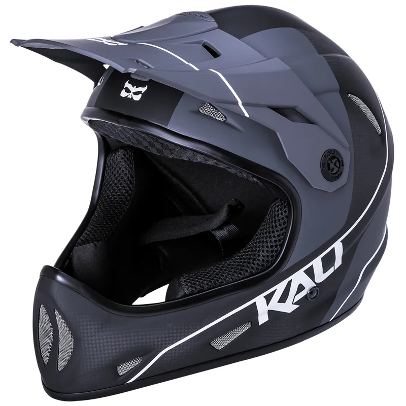 Kali Alpine Carbon Pulse Full Face MTB Helmet Matt Black/White