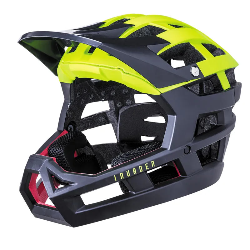 Kali Invader Full Face Helmet - Matt Fluo Yellow/Black